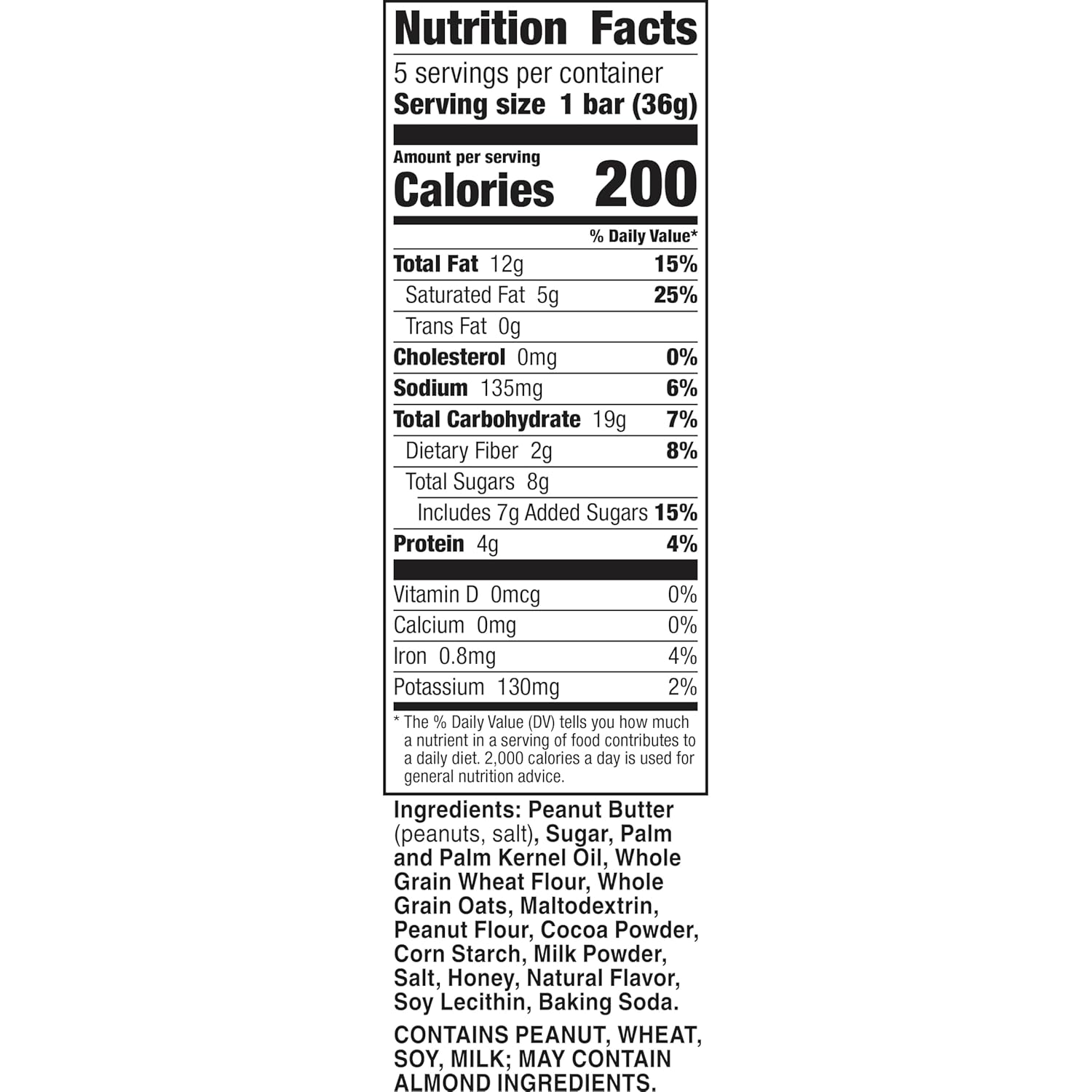 Nature Valley Wafer Bars, Peanut Butter Chocolate, 5 Bars per Box, 6.5 oz, Pack of 6, Crispy Wafer Texture, Peanut Butter Layers & Chocolate Coating, No Artificial Flavors, No High Fructose Corn Syrup