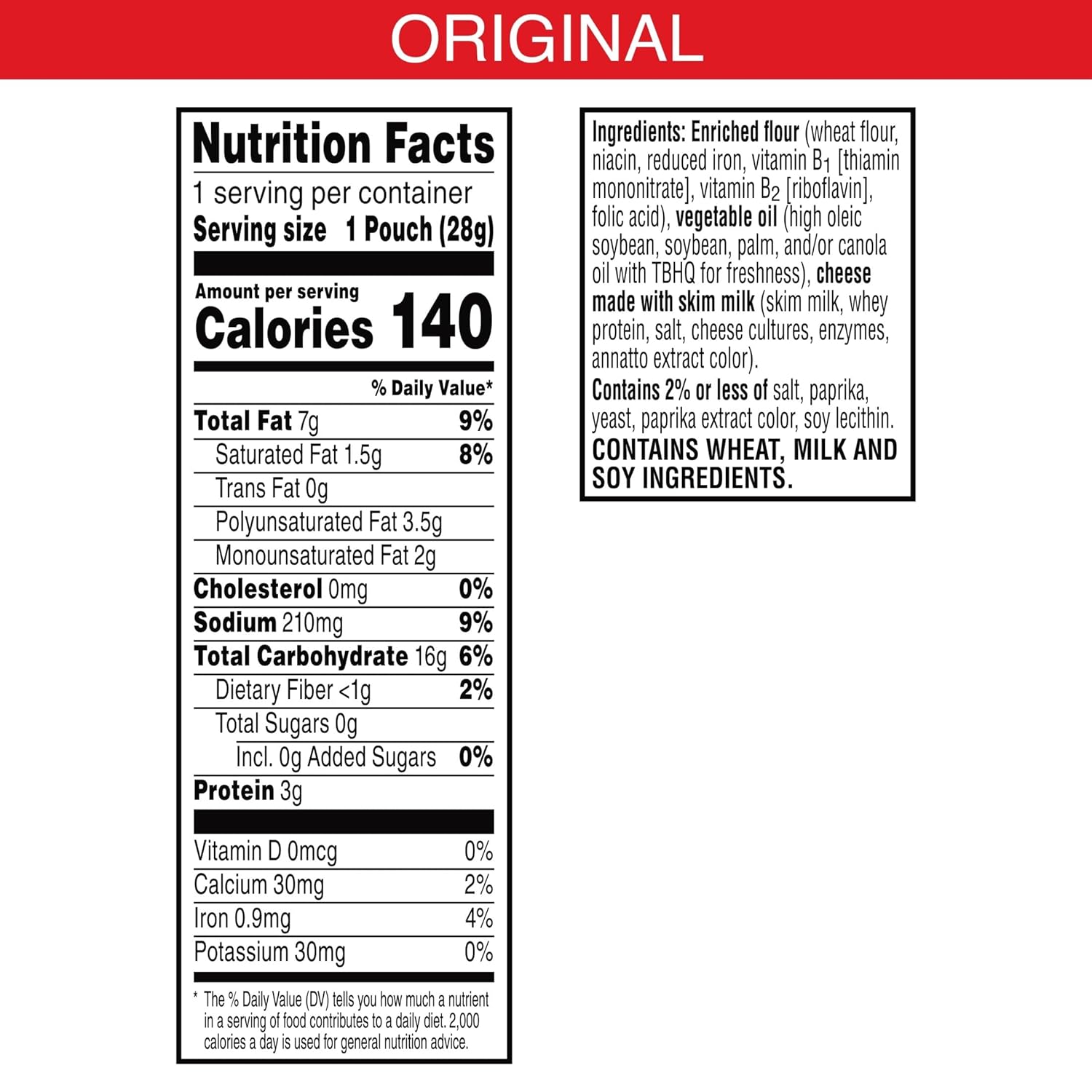 Cheez-It Cheese Crackers, Baked Snack Crackers, Lunch Snacks, Original (40 Packs)