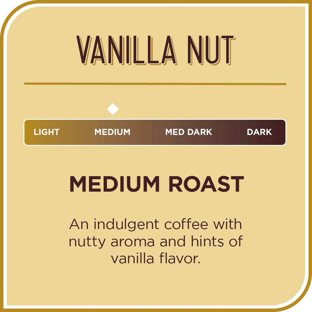 Don Francisco's Premium Vanilla Nut Ground Flavored Coffee: Rich, Aromatic 100% Arabica Beans - Family Crafted for a Delightful Morning Brew (12 oz Can)