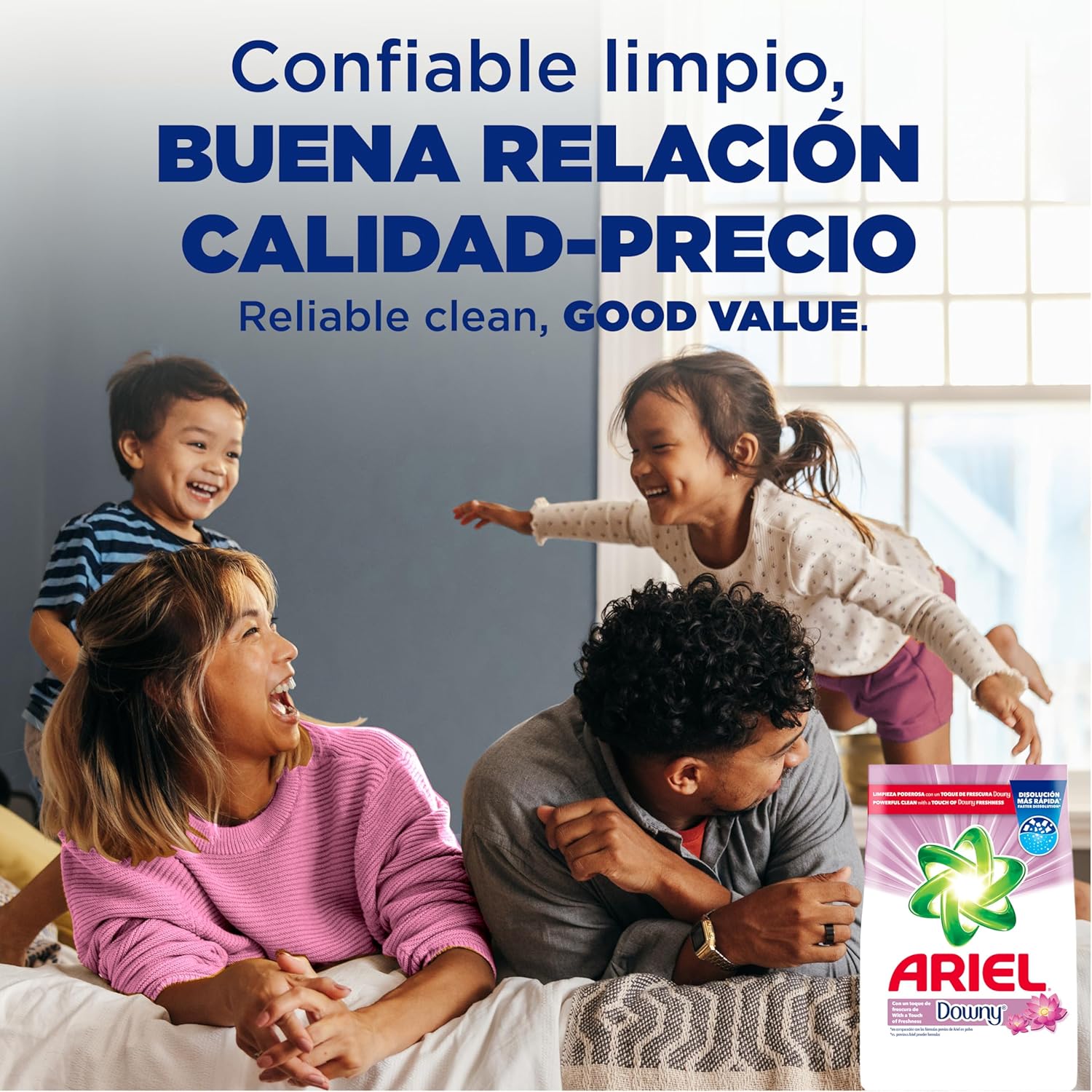 Ariel, with a Touch of Downy Freshness, Powder Laundry Detergent, 105 oz, 66 loads