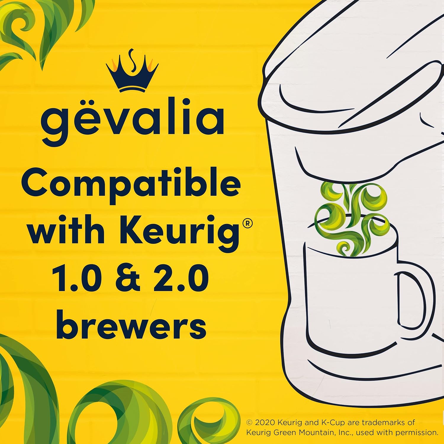 Gevalia Colombia K-Cup Coffee Pods, for a Keto and Low Carb Lifestyle, 84 ct Box