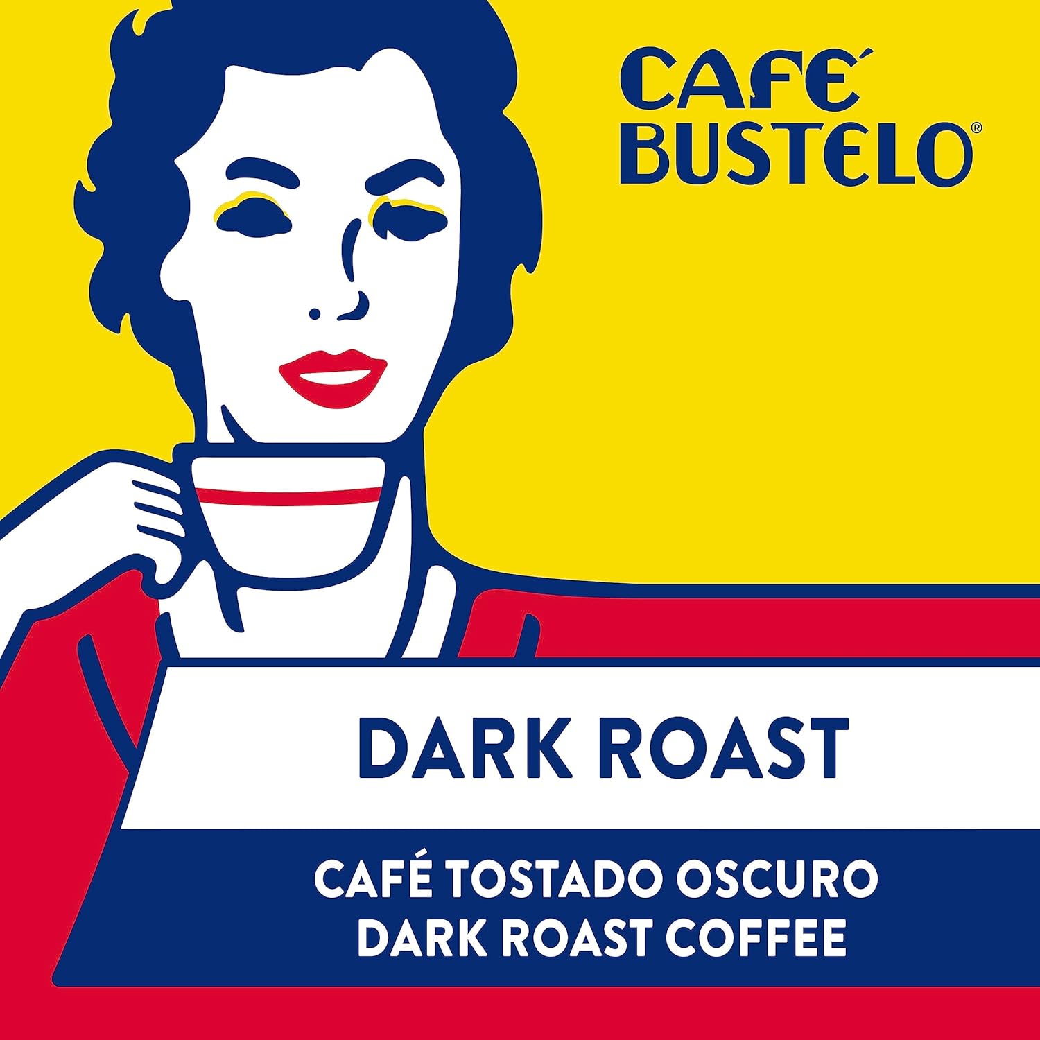 Café Bustelo Espresso Dark Roast Ground Coffee Brick, 10 Ounce (Pack of 12)
