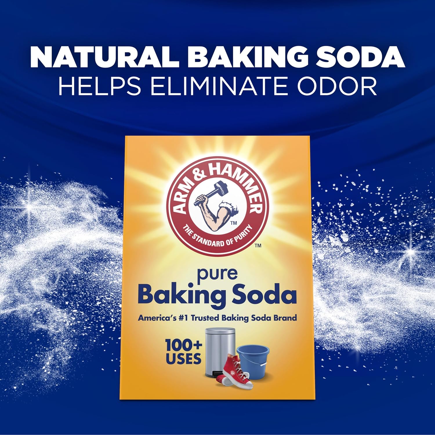 ARM & HAMMER Powder Laundry Detergent, Alpine Clean, 9.56 lb, 155 Loads