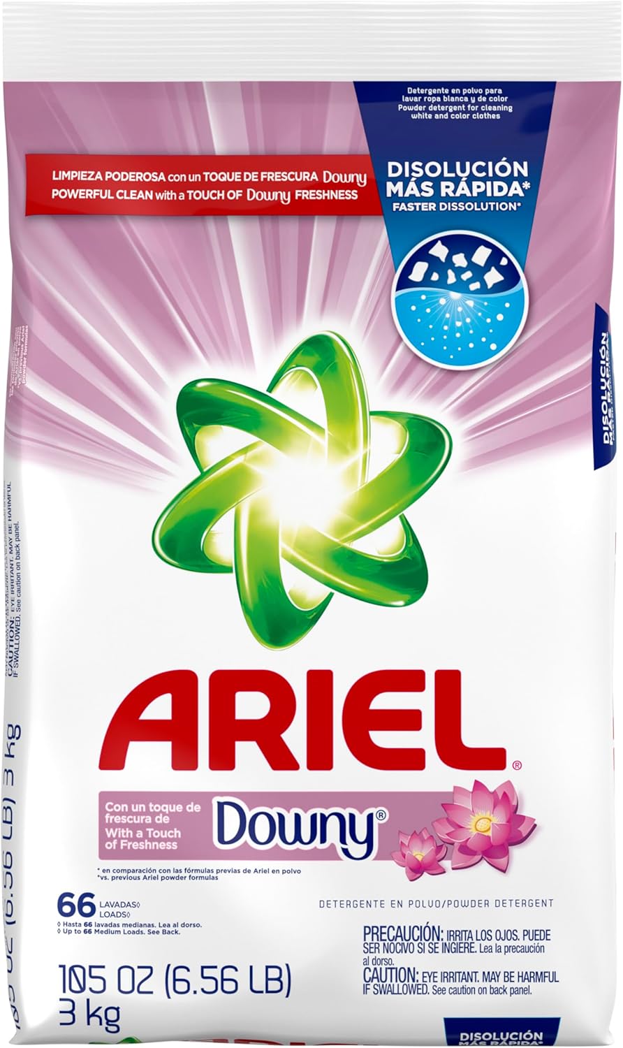 Ariel, with a Touch of Downy Freshness, Powder Laundry Detergent, 105 oz, 66 loads