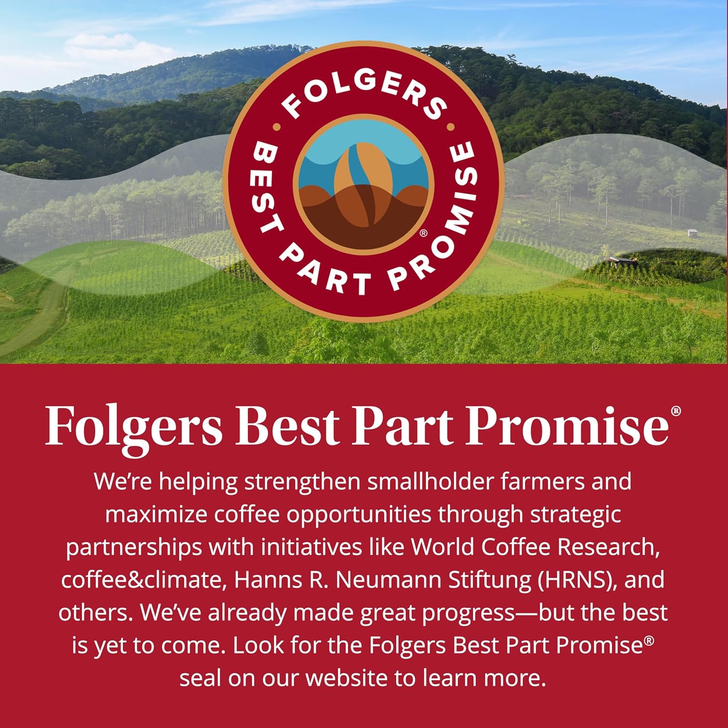 Folgers Classic Roast Medium Roast Ground Coffee, 33.7 Ounces (Pack of 6)