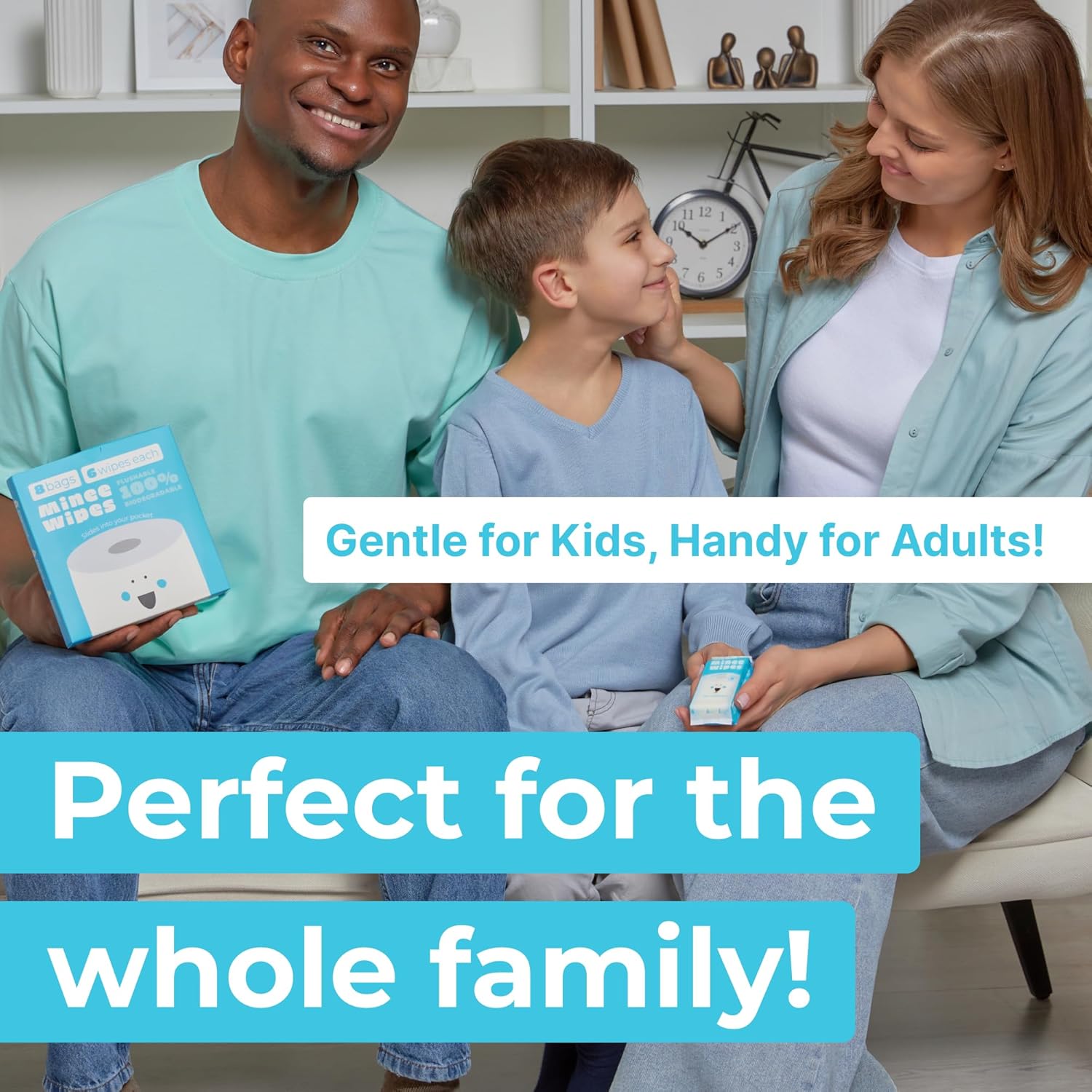 Impossibly Compact Travel Flushable Wipes with Natural Extracts - Skin-Friendly Wet Wipes, Hypoallergenic & Unscented Travel Size Butt Wipes for Adults, Kids & Baby Care - 8 Pack Total 48 Wipes